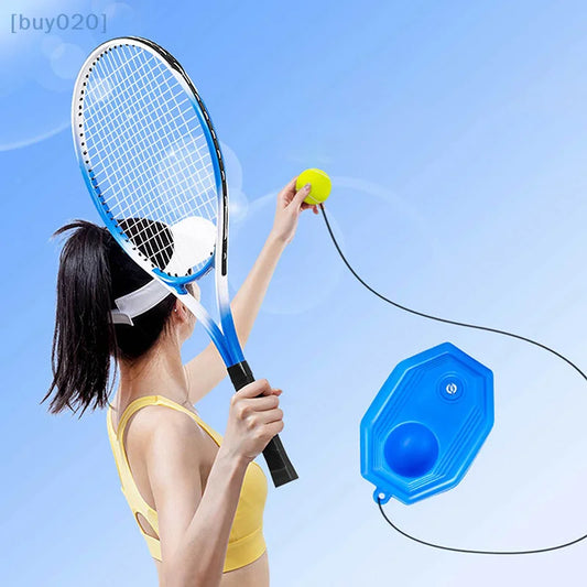 Self-Training Solo Tennis Ball Assistant with Elastic Rope for Beginners and Professionals