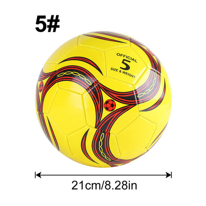 1PC A Size 3,4,5 Cyclone Football, Soft Inflatable Yellow Soccer Ball, Suitable for Training and Match Play