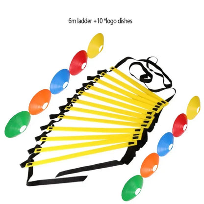 Flexibility Agility Ladder Nylon Strap Jumping Ladder Soccer Speed Training Logo Dishes Fitness Football Training Energy Ladder