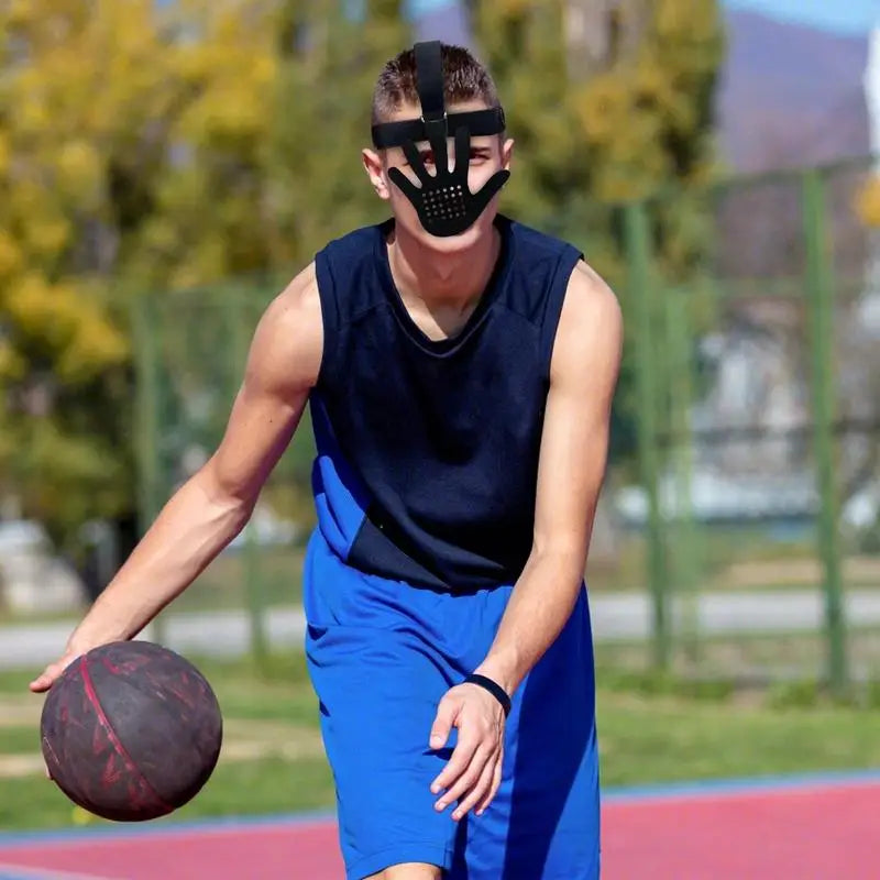 Basketball Defensive Masque Face Guarding Basketball Defensive Masque Guard Shooter Jump Basketball Game Training Equipment