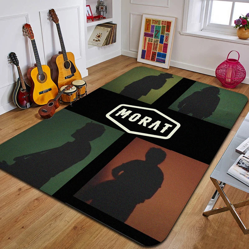 M-Morat Printed Carpet Fashion Yoga Mat Non-Slip Carpet Bedroom Decoration Outdoor Carpet Bedroom Birthday Gift
