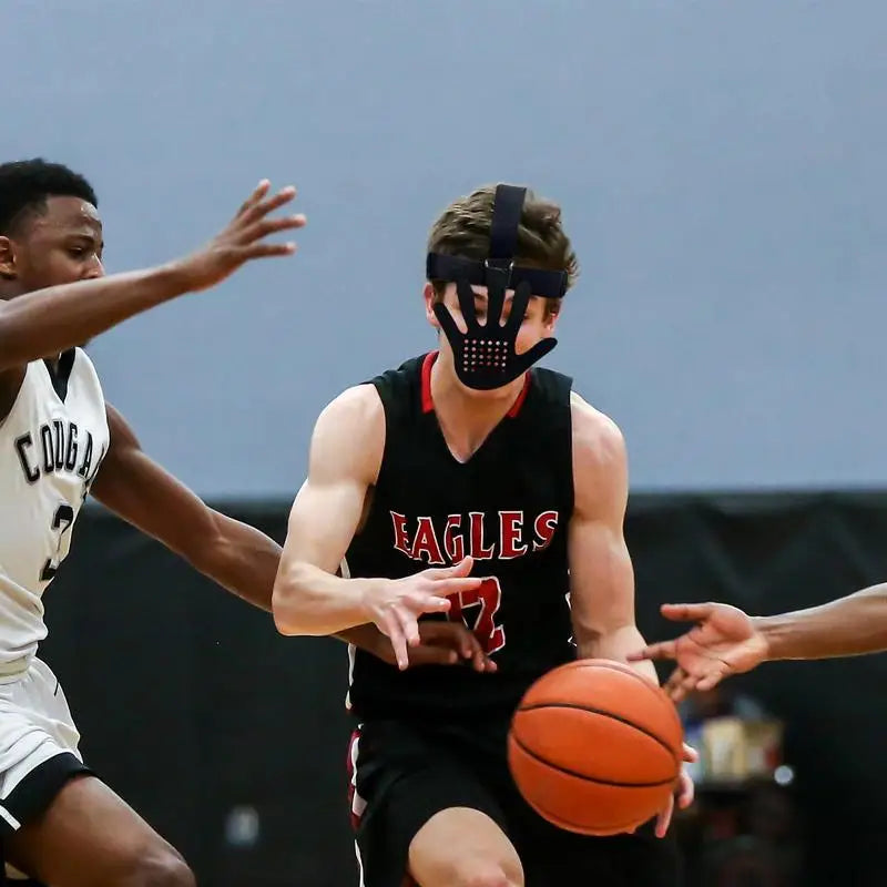 Basketball Defensive Masque Face Guarding Basketball Defensive Masque Guard Shooter Jump Basketball Game Training Equipment