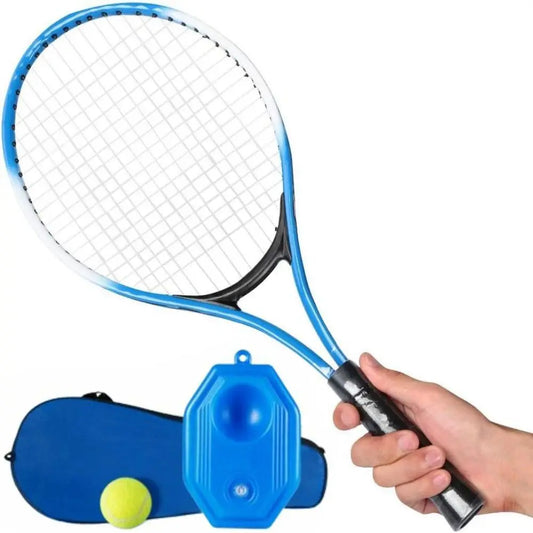 Single Tennis Racket Set for Kids Shock Absorbing Lightweight Tennis Trainer Rebound 23inch with Carry Bag Tennis Racquets Set