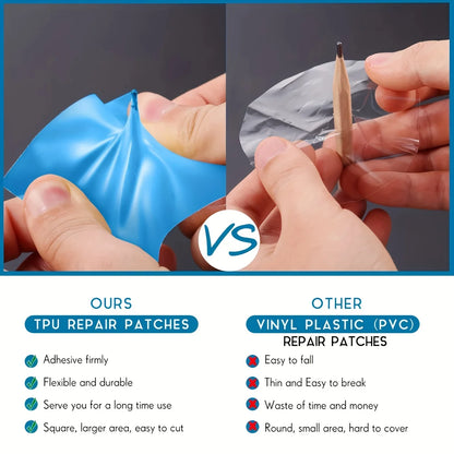 10/20 Pieces Underwater Self-adhesive Swimming Pool Patch, PVC Swimming Pool Repair Kit, Underwater Repair Swimming Pool Patch