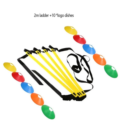 Flexibility Agility Ladder Nylon Strap Jumping Ladder Soccer Speed Training Logo Dishes Fitness Football Training Energy Ladder