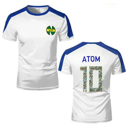 Sports T-shirts For Men Captain Tsubasa Anime Jersey Cosplay Custom Tops Loose Men And Women Quick-drying Sportswear Kids Tees