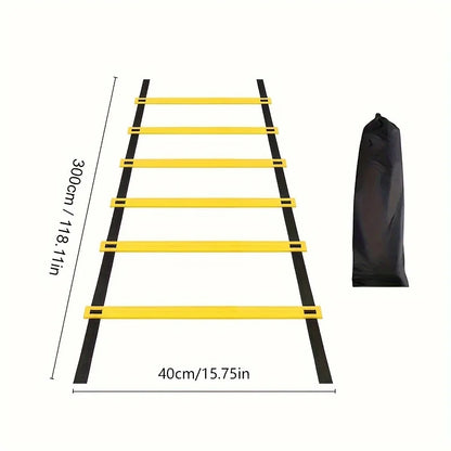 1 set Detachable Speed Agility Training Ladder for Football, Portable Sports Equipment with Improved Mobility and Coordination