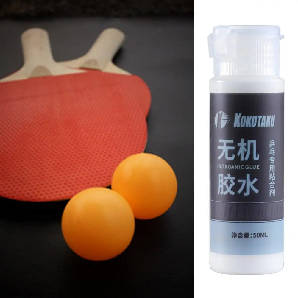 Table Tennis Racket Glue Professional Table Tennis Rubber Glue Pong Racket Speed Glue With Brush Rubber Adhesive & Cleaner