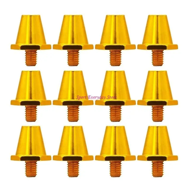 12Pcs Quality Football Shoe Studs for 5MM Threaded Football Soccer Shoes 11mm/13mm/15mm Football Shoe Replacement Spikes JOME