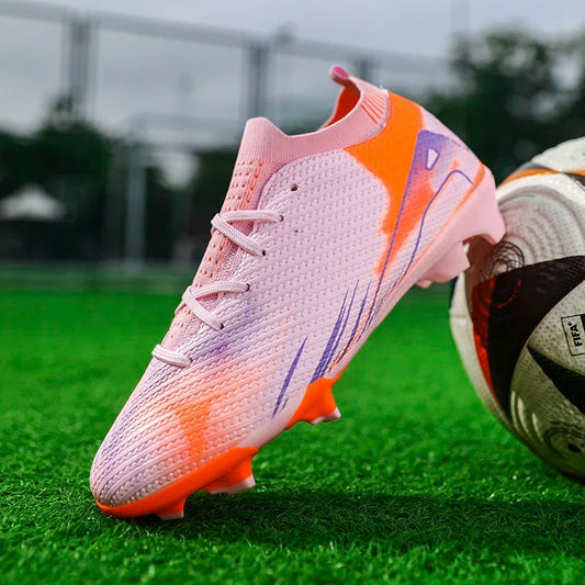 New Men Soccer Shoes Futsal Mid-top Football Boots Cleats Sneakers Non-Slip High-quality Match Indoor Hot-selling FG/TF