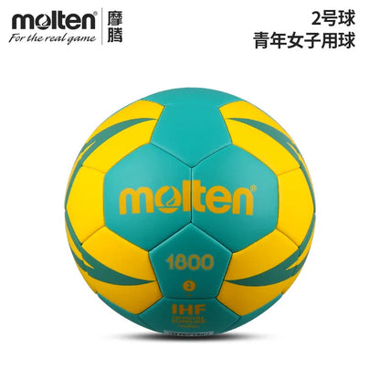 Molten HX1800 Handball Inflation-free Official Standard Size 0/1/2/3 PU Hand Stitch Ball for Children Indoor Training