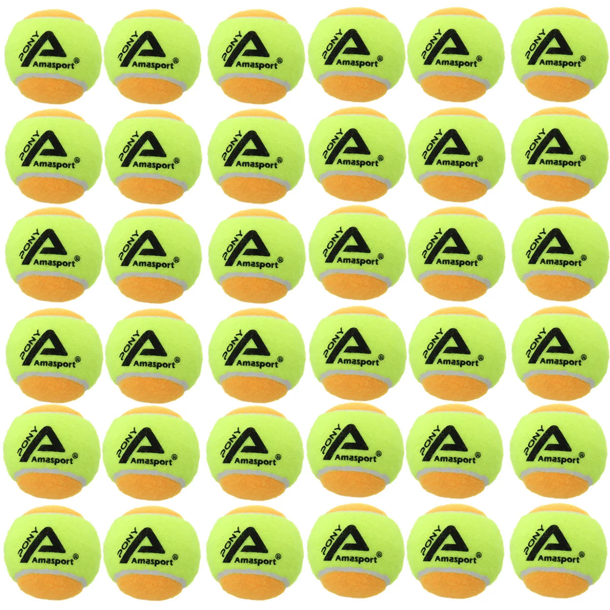 AMASPORT Kid Tennis Balls 25%/50%75% Slower Soft Pressure-Decompression Tennis Balls for Children Aged 5-12 Years