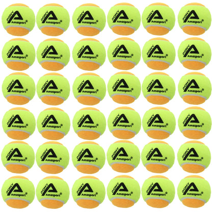 AMASPORT Kid Tennis Balls 25%/50%75% Slower Soft Pressure-Decompression Tennis Balls for Children Aged 5-12 Years