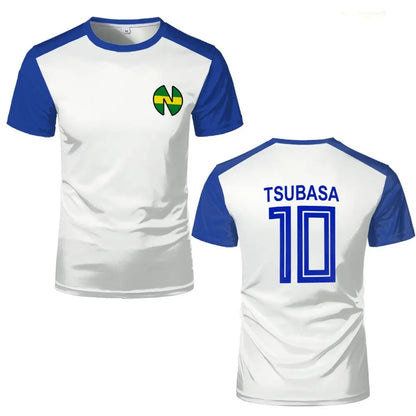 Popular Anime South Kirk Captain Tsubasa T-shirt ATOM LENDERS Role-playing Jersey Men's And Women's Quick-drying Sportswear