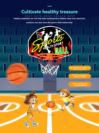 Mini Basketball Hoop Set Portable Basketball Hoop with Ball and Inflatable Pump Basketball Set Indoor Outdoor Play for Kids