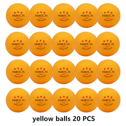 New Huieson 3 Star 20~100 PCS ABS 40+ Material Professional Table Tennis Balls TTF Table Tennis Ping Pong Balls For Competition