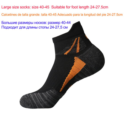 Socks Woman Running Short Socks Advanced Sports Socks Looped Back Color Socks Compression Calcetines Ciclismo Hombre Cycling