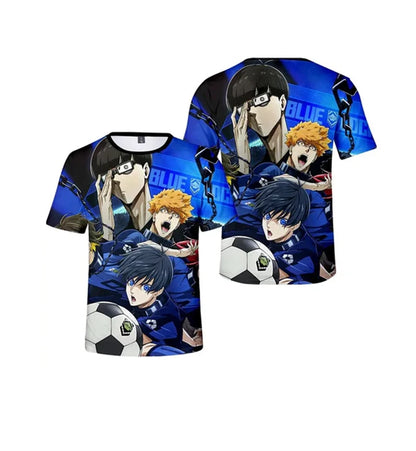 Anime Blue Lock 3D Printed Men/Women Children T Shirt Fashion Harajuku Style Y2k Football T-shirt Oversized Short Sleeve Tops