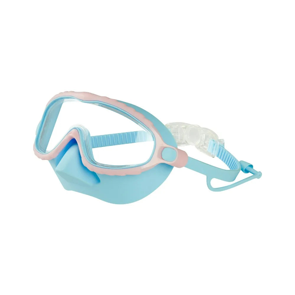 Large Frame Kids Swimming Goggles Anti-fog Waterproof Kids Swim Training Glasses HD Ultralight Kids Water Racing Glasses Diving