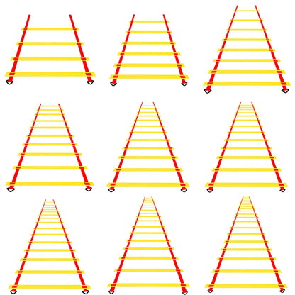 2M-10M Adjustable Agility Speed Ladder Stairs Nylon Straps Training Ladders Agile Staircase for Soccer Football Speed Ladder