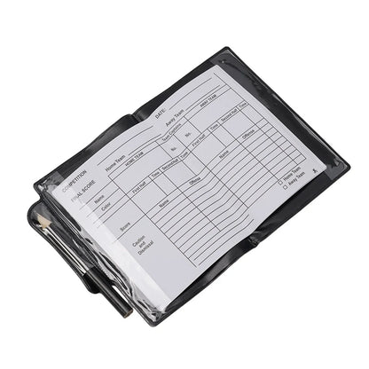 Professional Soccer Referee Red Yellow Card Set Lightweight PU+PVC Wallet Notebook For Football Officials Game Essentials