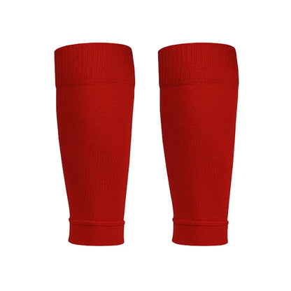 ﻿ 1 Pairs Leg Warmers Football Sports Socks Without Foot Adults Shin Guard Calf Socks Kids Leg Compression Socks Protection Gear