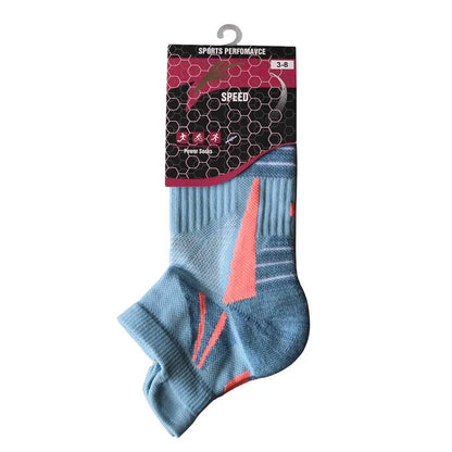 Socks Woman Running Short Socks Advanced Sports Socks Looped Back Color Socks Compression Calcetines Ciclismo Hombre Cycling