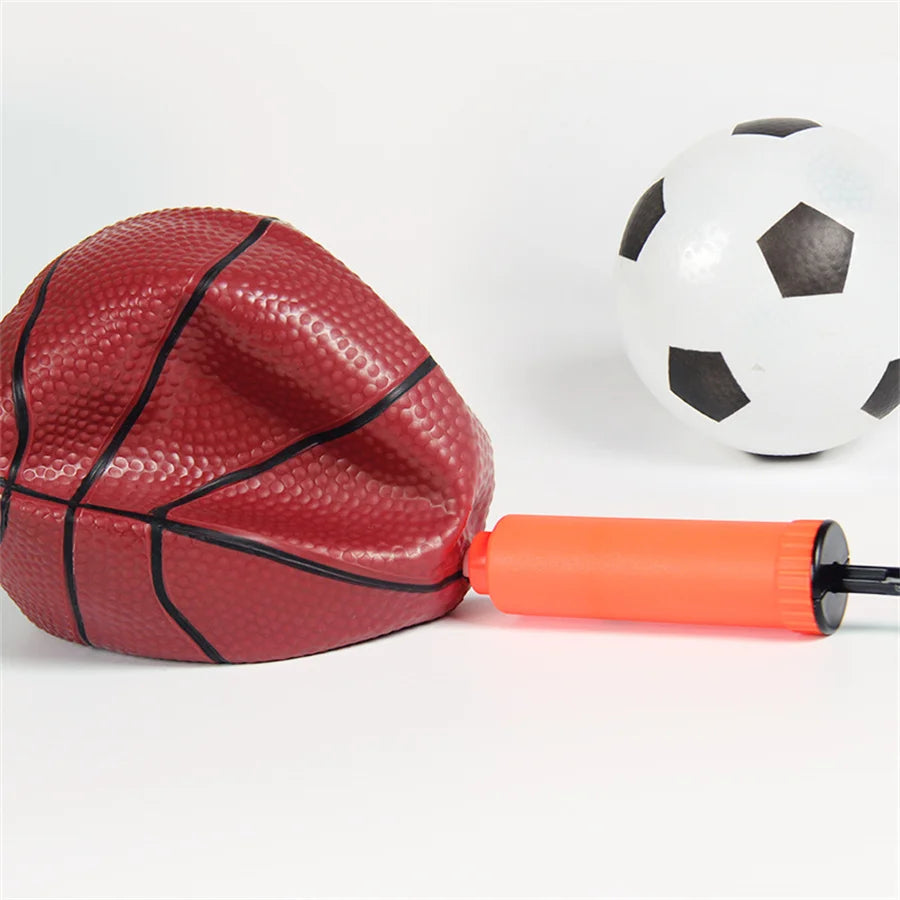 【Three-piece set】Basketball + Football + Rugby + Pump, Outdoor Beach Water Game Sports Set Indoor Ball Sports Game Water Toy