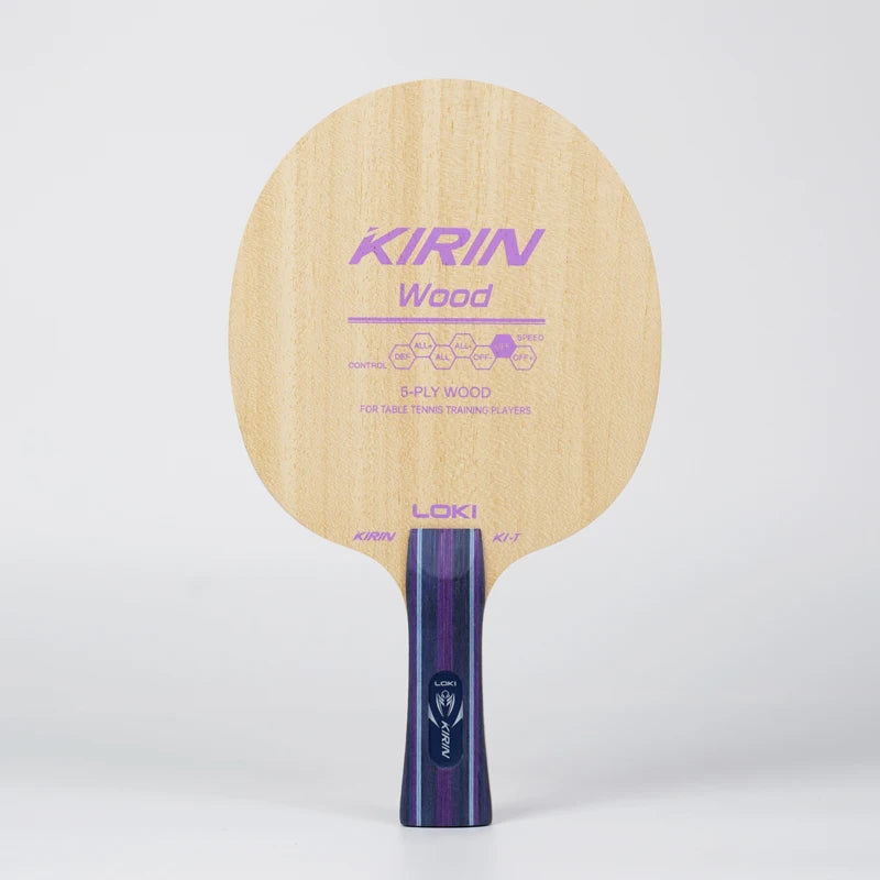 Original Loki Table Tennis Blade K1-T 5ply Wood Ping Pong Racksts Kirin Series Blade FL/CS/FL-X for Children Pure Wood Rackets