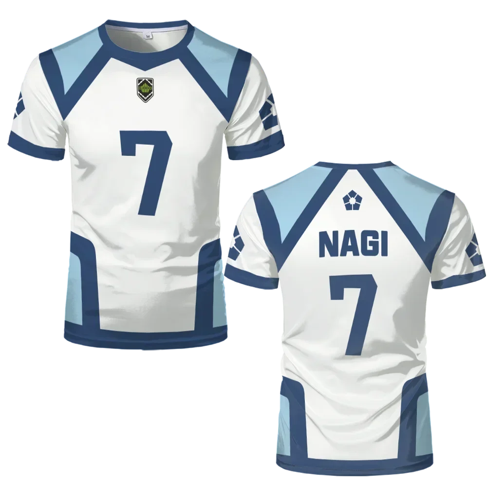 Japanese Anime 3D Printing Jersey Plus-size Football Men's T-shirt Sports Quick Drying Breathable Casual Short Sleeve Tee