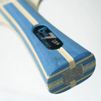729 Blue ALC Carbon Table Tennis Blade Professional Offensive Ping Pong Blade 5+2 External ALC for Quick Attack with Loop