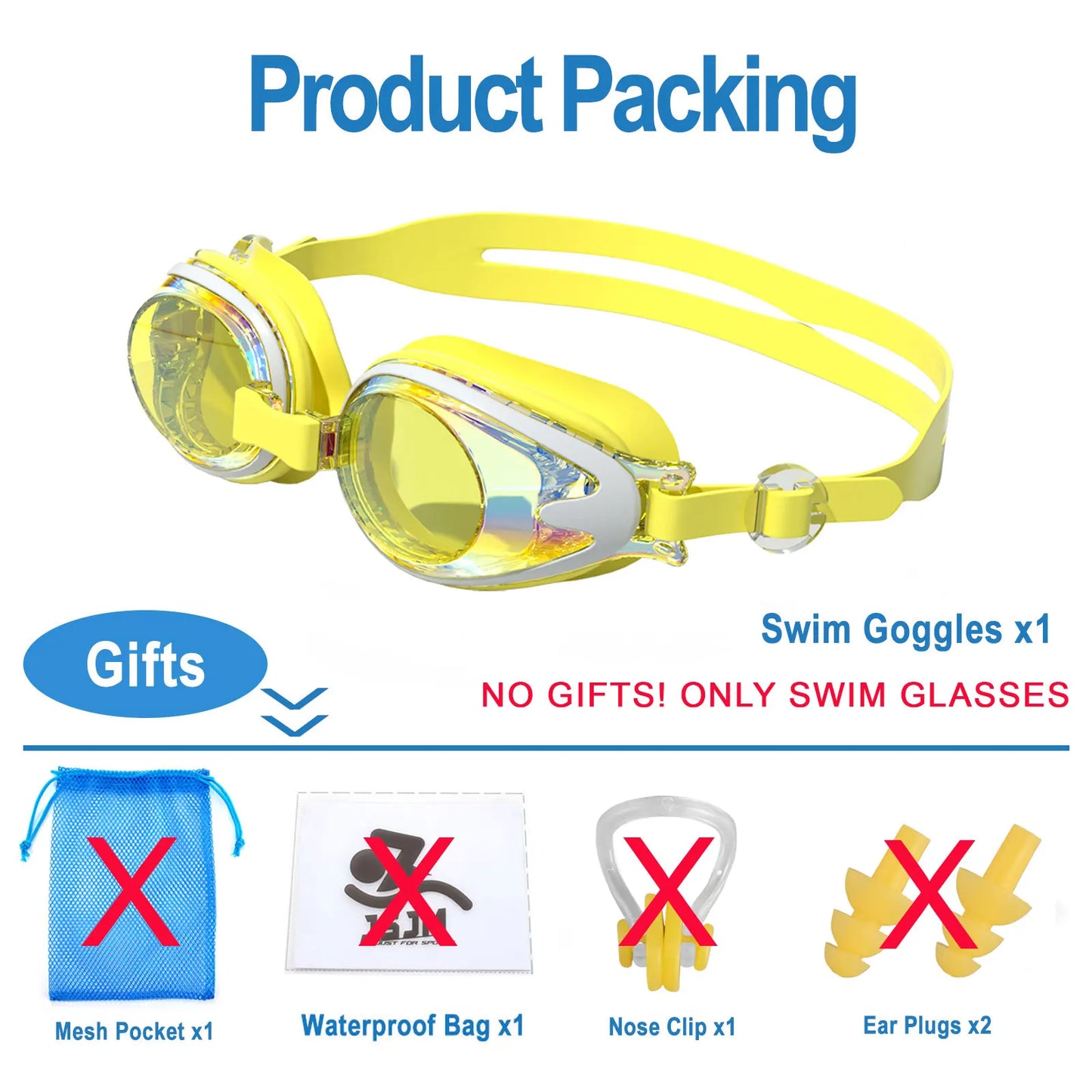 JSJM Professional Kids Swimming Goggles Anti-Fog UV Protection Waterproof Silicone Swim Glasses for Boys Girls Swim Eyewear Gift