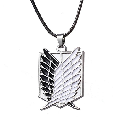 Anime Attack On Titan Necklace Wings Of Freedom Eren Scout Legion Stationary Guard Military Police Trainee Squad Pendant Jewelry