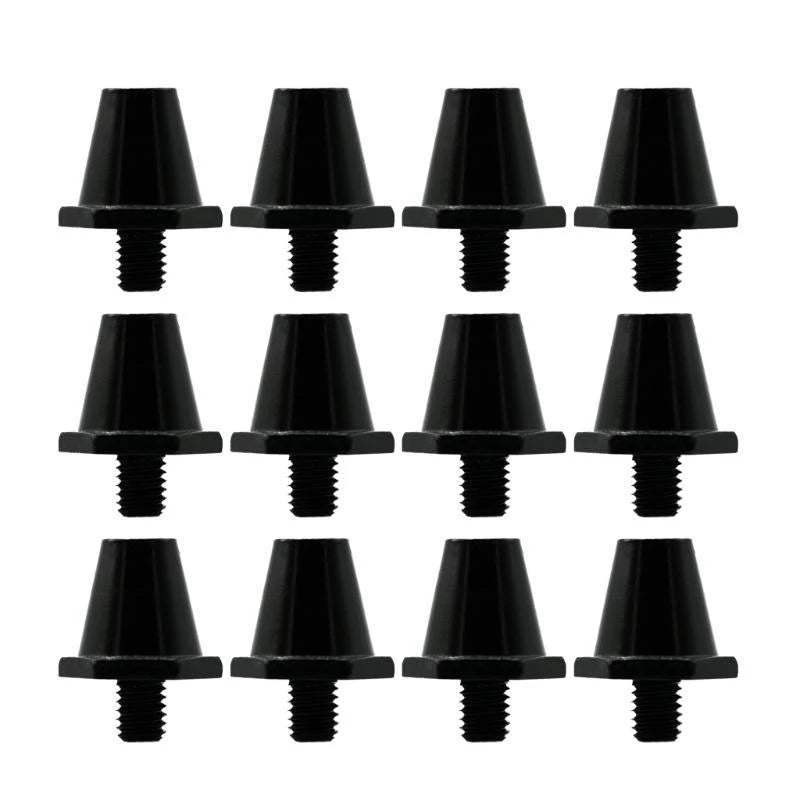 12Pcs Quality Football Shoe Studs for 5MM Threaded Football Soccer Shoes 11mm/13mm/15mm Football Shoe Replacement Spikes JOME