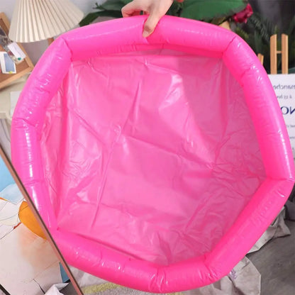 Foldable Summer Inflatable Swimming Pool 60cm PVC Baby Swimming Pool Round Outdoor Play Water Bathtub for Kids