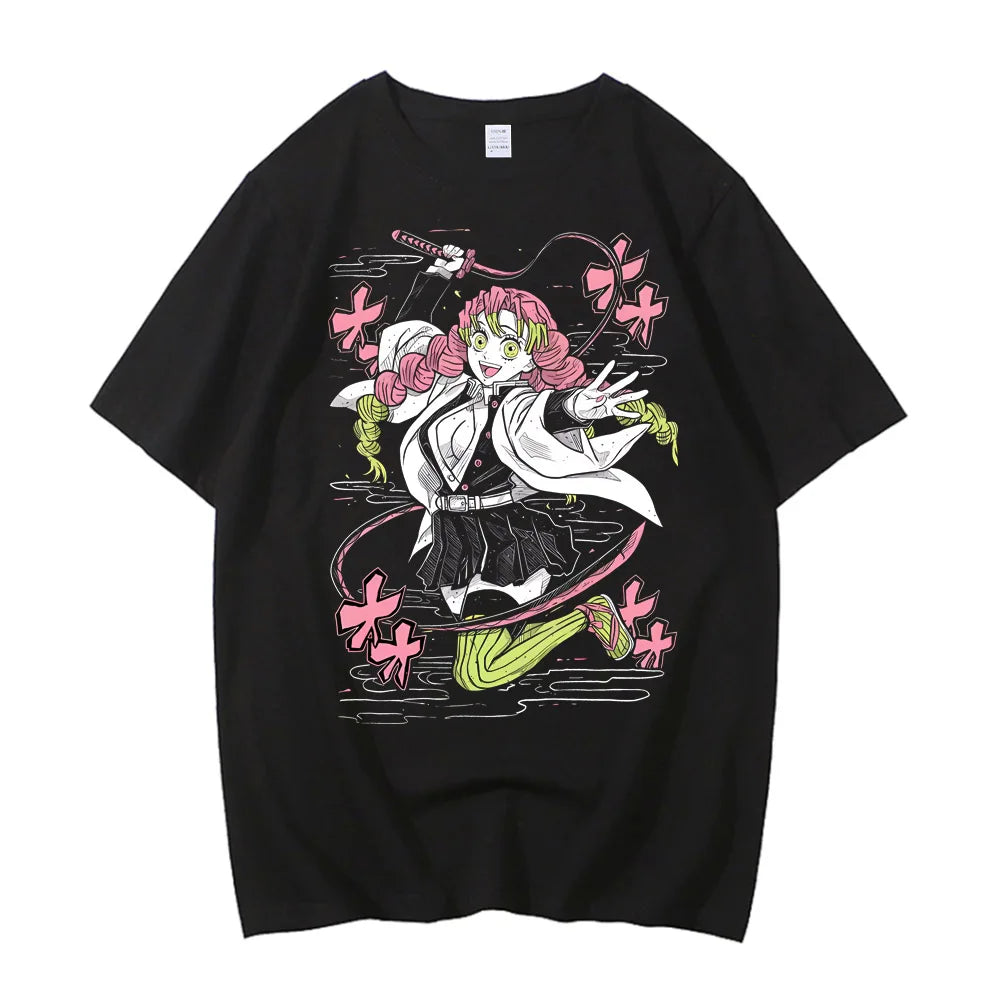Movie Demon Slayer Infinity Castle T Shirt Men High Quality Cotton Anime Graphic Tees Tops Clothing Harajuku Casual T-shirt