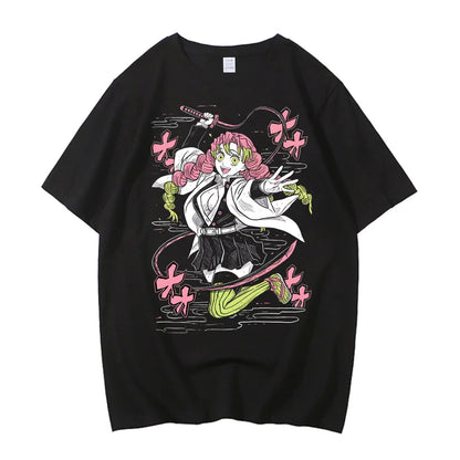 Movie Demon Slayer Infinity Castle T Shirt Men High Quality Cotton Anime Graphic Tees Tops Clothing Harajuku Casual T-shirt