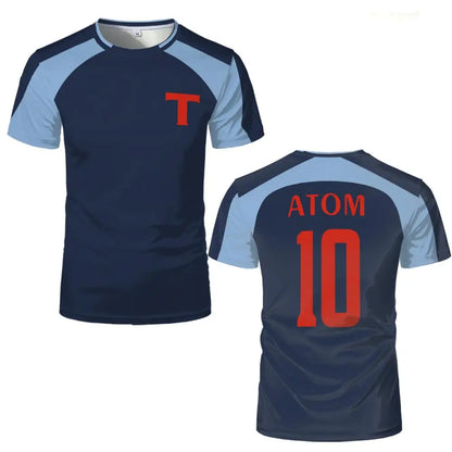 Popular Anime South Kirk Captain Tsubasa T-shirt ATOM LENDERS Role-playing Jersey Men's And Women's Quick-drying Sportswear