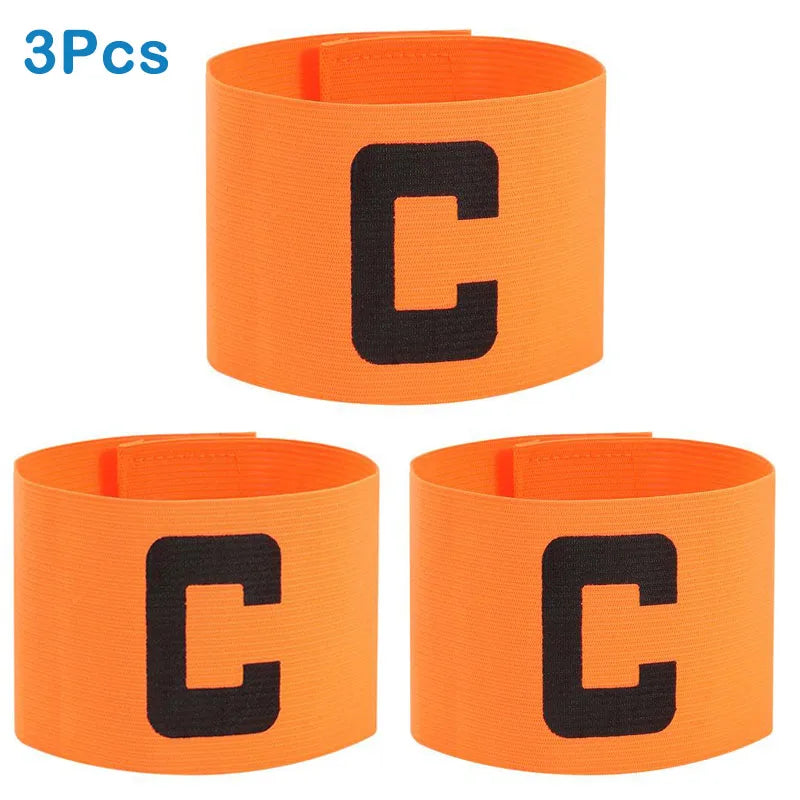 Football Armband Soccers Balls Match C Word Armband Team Leader Bands Group Nylon Adjustable For Soccer Sports Accessories  ﻿