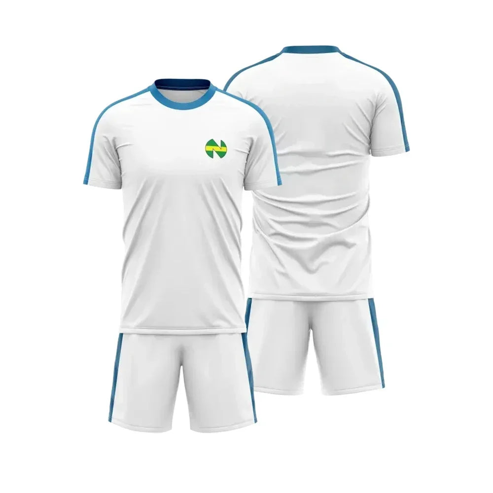 Captain Tsubasa Anime 3D Printed Plus Size Men T-shirt Cosplay Sports Quick Drying Breathable Custom Football Jersey Shorts Set