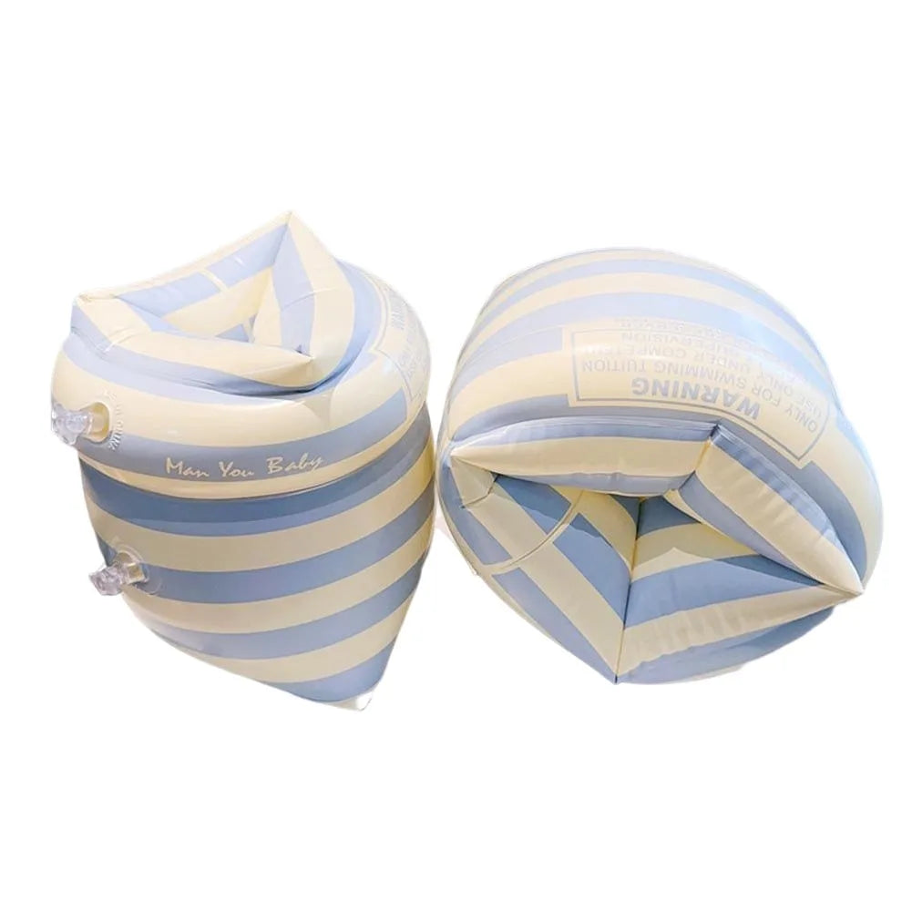 1Pair Floating Arm Circle Sleeves Double Air Bag Inflatable Swimming Pool Arm Floaters PVC Printed Adult Kids Swimming Equipment