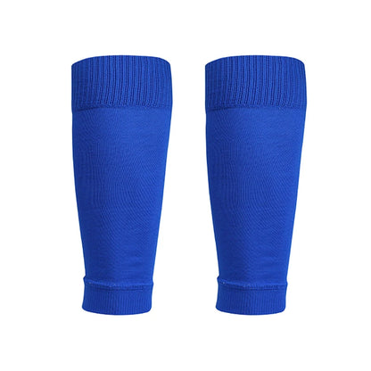 ﻿ 1 Pairs Leg Warmers Football Sports Socks Without Foot Adults Shin Guard Calf Socks Kids Leg Compression Socks Protection Gear