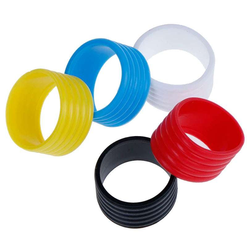 4pcs Tennis Racket Rubber Ring Grip Stretchable Stretchy Handle Rubber Ring