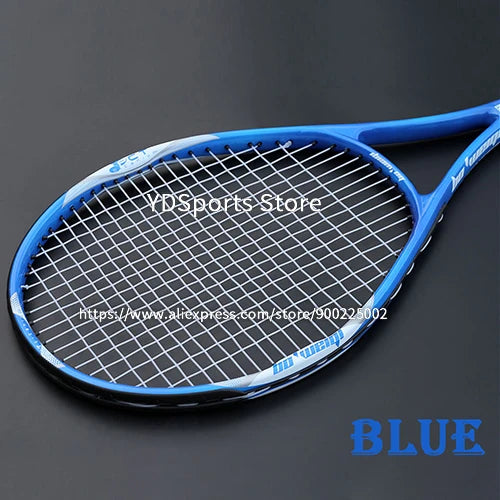 High Quality Carbon Aluminium Alloy Strung Tennis Racket For Adult Tenis Rackets 4-1/4 Inch Strings Bag Raquet Padel Men Women