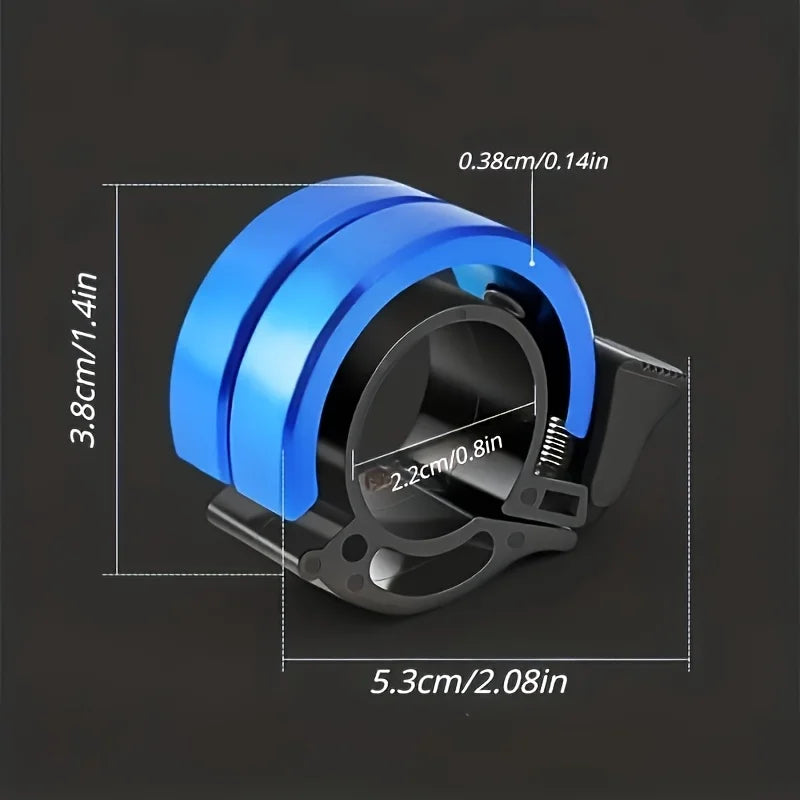 1 Invisible High-Pitched Bicycle Bell - High-Quality Sound, Made Of Aluminum Alloy, Suitable For Mountain Bikes And Road Bikes