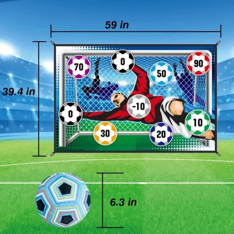 1pcs Soccer Game Mat Set Outdoor Indoor Soccer Toys Multiplayer  Children  Training Boy GiftsCompetitive Toss Soccer Goal Game