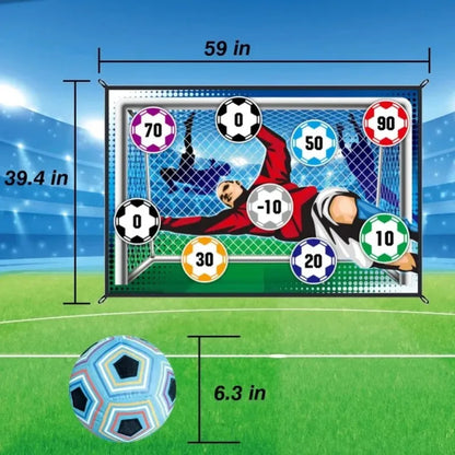 1pcs Soccer Game Mat Set Outdoor Indoor Soccer Toys Multiplayer  Children  Training Boy GiftsCompetitive Toss Soccer Goal Game