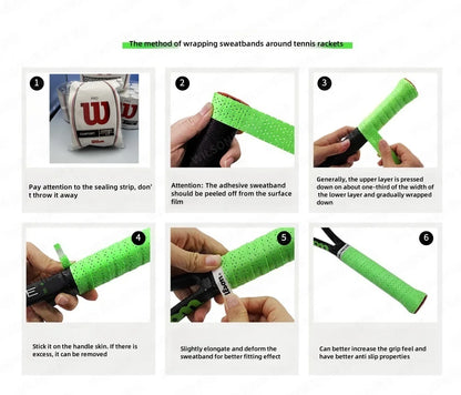 15/30PCS Original wilso Overgrip Anti Slip Tennis Racket Sweatband Grips Padel Shock Absorption Grip Tape Training Accessories