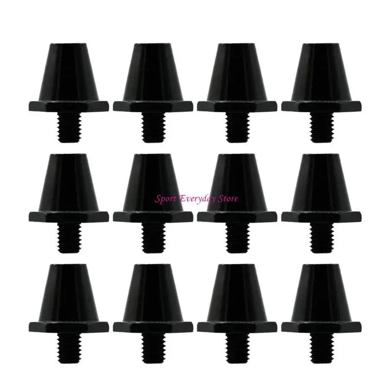 12Pcs Quality Football Shoe Studs for 5MM Threaded Football Soccer Shoes 11mm/13mm/15mm Football Shoe Replacement Spikes JOME