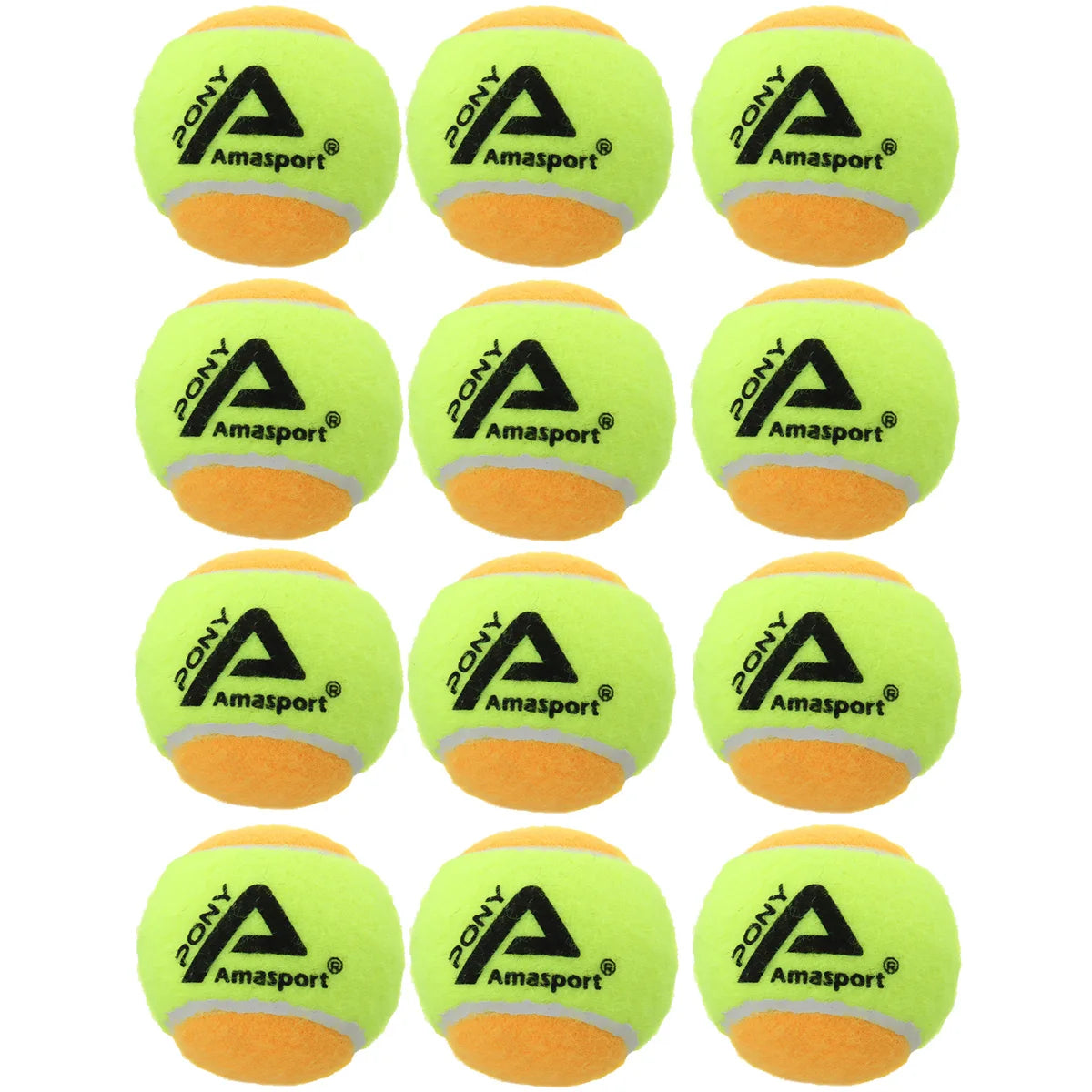 AMASPORT Kid Tennis Balls 25%/50%75% Slower Soft Pressure-Decompression Tennis Balls for Children Aged 5-12 Years